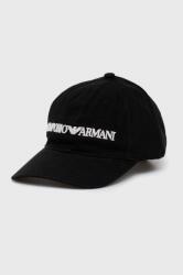 Emporio Armani pamut sapka - fekete Univerzális méret