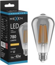 Mexen Vintis, LED izzószálas izzó E27, ST64, 10 W, meleg fehér 2200K, füstszínű, L152-E27-1022-70 (L152-E27-1022-70)