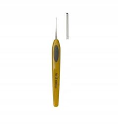 Clover Horgolótű Clover Soft Touch Steel méret 0, 6 mm 1026