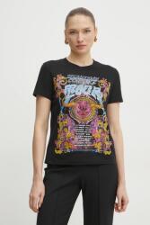 Versace Jeans Couture pamut póló - fekete S - answear - 33 990 Ft