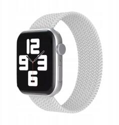 Apple Watch Szíj Zsinór Mintás 7 8 9 10 Se Ultra 45 46 49MM Pearl White (MATERIAŁOWY PASEK APPLE WATCH WARKOCZ)