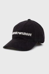 Emporio Armani pamut sapka - sötétkék Univerzális méret - answear - 25 990 Ft