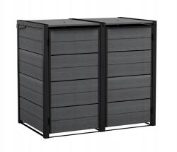 Keter Kerti tároló Keter Hide Away 2x 240 l-es kukákhoz, szürke (007675)