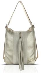 ZELLIA Női Válltáska/Hátizsáká Alakítható 24171 Beige-Arany - Brw-Csillámos - (ZLK-24171-49605068)