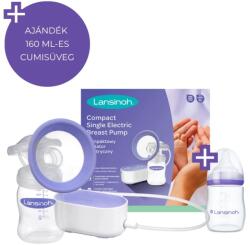 Lansinoh 2 fázisú kompakt elektromos mellszívó 160 ml cumisüveg szett (54090-1)