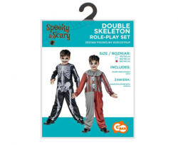 GoDan Costum Schelet Reversibila pentru Copii, 130/140 cm (9-10 ani) GD1701 Costume bal mascat copii (GD1701) Costum bal mascat copii