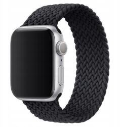 Apple Watch szíj 3 4 5 6 7 8 9 10 Se 38 mm 40 mm 41 mm 42 mm fekete (MATERIAŁOWY PASEK APPLE WATCH WARKOCZ)
