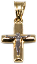 Ékszershop Bicolor arany feszület medál (1350144)