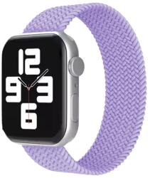 Apple Watch Csíkos Zsinór Minta 7 8 9 10 Se Ultra 45 46 49MM Bright Purple (MATERIAŁOWY PASEK APPLE WATCH WARKOCZ)