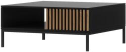  OFERTA Masuta de cafea MEORATI 80x80 cm, negru/artar artizan II. calitate Masa de cafea