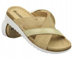 Inblu Női Flip-flop Papucs Inblu CN-45 Homokszínű Bőr Talpbetét Kényelmes (CN000045.026)