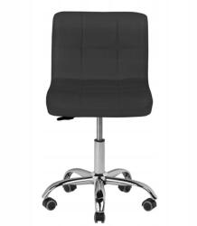 ACTIVESHOP Kozmetikai Szék Forgó Állítható Felső-alsó Fekete Ökobőr Gumírozott K (5906717406669)