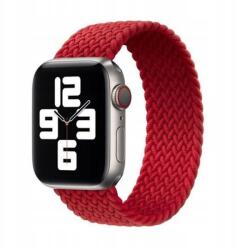  Szíj Apple Watch Mintás Copf 7 8 9 10 Se Ultra 45 46 49MM Piros (MATERIAŁOWY PASEK APPLE WATCH WARKOCZ)