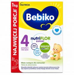 Bebiko Junior NUTRIflor Expert 4 tejalapú formula, 2 éves kortól 1000 g