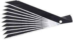 Fortum pótpenge 10 db, fekete, tripla vágóéllel; 9×100×0, 7mm, SK2 acél, HRC > 67, lézeres élezés (4780028A)