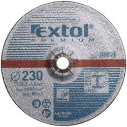 Extol PREMIUM csiszoló korong acélhoz, kék; 115×6, 0×22, 2mm, max 13300 ford/perc (8808700)