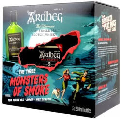 Ardbeg Whisky The Three Monsters of Smoke 3*0, 2l Díszdobozos