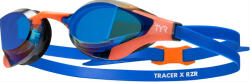 TYR úszószemüveg tyr tracer-x rzr mirrored racing kék/narancssárga