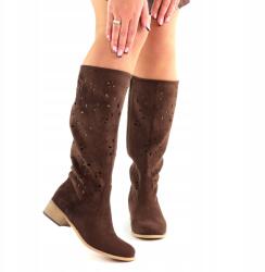 Seastar Csokoládé Női Csizma Áttört Cowboy Damiss [Méret 37] (656)
