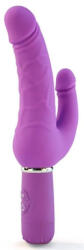 MyPlayToys Double dildo rezgő, 30 mód, vízálló 21 cm szilikon fekete