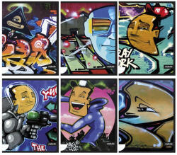 Nebulo Füzet vonalas NEBULO A/4 40 lapos Graffiti (VO-N1-GRAFFITI-A4) - fotoland