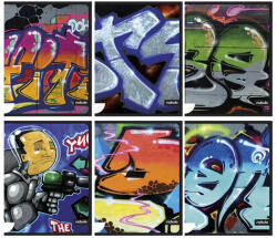 Nebulo Füzet sima NEBULO A/4 40 lapos Graffiti (SI-N1-GRAFFITI-A4) - fotoland