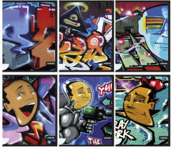 Nebulo Füzet kockás NEBULO A/4 40 lapos Graffiti (NR-N1-GRAFFITI-A4) - fotoland