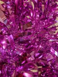  Karácsonyi girland, boa, magenta színű, 9 cm széles és 2 m hosszú (445659)