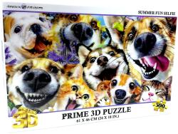 Prime 3D Howard Robinson Prime 3D Kutyák És Macskák Nyári Selfie 3D puzzle 61x46cm 500el (670889200633)