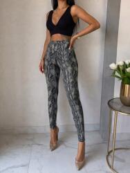  Kígyóbőr leggings, elasztikus nadrág M-es