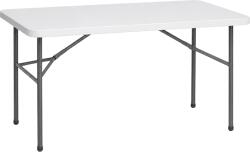  Kerti asztal összecsukható HDPE 150cm, fehér (AD5069)