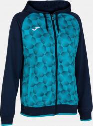 joma Női pulóver Joma Supernova III Zip-Up Hoodie Sötétkék Türkiz|S CH-17