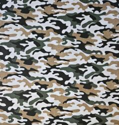  100% pamut anyag vászon, terepmintás (moro, camouflage)