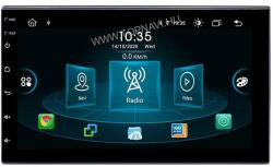 TopNAVI 2 Din 7" Univerzális Android multimédia autórádió érintőkijelzős fejegység - 4GB+ 64GB Carplay WIFI (50024553644372)