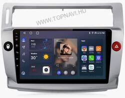 TopNAVI Citroen C4 2004-2010 9" Android multimédia autórádió érintőkijelzős fejegység - 4GB+ 64GB Carplay WIFI (C4-409-XIN)