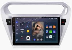 TopNAVI Citroen Elysee 2013-2018 9" Android multimédia autórádió érintőkijelzős fejegység - 4GB+ 64GB Carplay WIFI (Peugeot301-Xin)