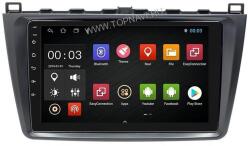 TopNAVI Mazda 6 GH 2007- 2013 9" Android multimédia autórádió érintőkijelzős fejegység - 4GB+ 64GB Carplay WIFI (Mazda6)