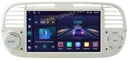 TopNAVI Fiat, Abarth 500 2007-2015 Bézs 7" Android multimédia autórádió érintőkijelzős fejegység - 4GB+ 64GB Carplay WIFI (A3912WE)