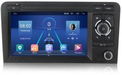 TopNAVI Audi A3 8P 2003-2012 7" Android multimédia autórádió érintőkijelzős fejegység (jobb gombos) - 4GB+ 64GB Carplay WIFI (TN-AUDI-A3-8P-2-3812)