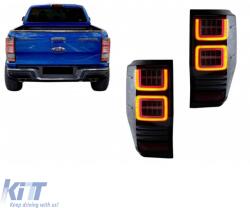  Fényszórók Ford Ranger 15-20, DRL, dinamikus, fekete, Full LED, motorral, VLand (CGRHF6033828)