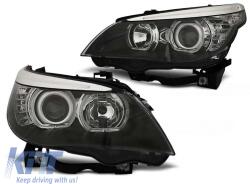  Tuning xenon fényszórók BMW 5-ös E60/E61 2005-2007 fekete belsővel (ABBMHX6010437)