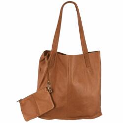 Greenburry Geanta umar dama piele naturala caramel 43 x 31 x 13 cm, NAPPA - Carmen, Greenburry