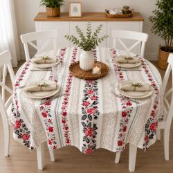 Pucioasa Fata de masa teflonata, rotunda, diametru 160cm, model traditional Fata de masa