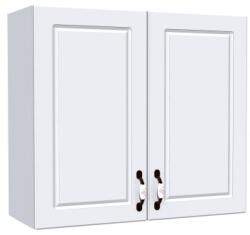 Spectral Mobila Corp superior 80 cu 2 usi cu scurgator de vase Zebra MDF Alb lucios