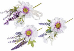 Decorer Set 3 flori Margarete si Lavanda cm 24 H (A56.47.04)