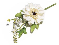 Decorer Floare artificiala verde alba cm 22.5 H (A56.32.20A)