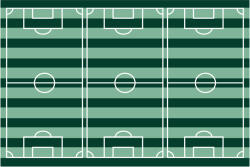 PartyDeco Față de masă - Fotbal 120 x 180 cm Fata de masa