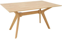 FDY Masa Bucatarie/Dining Raffael , MDF Finsaj Stejar, Picioare Din Lemn De Arbore De Cauciuc 150x90x76cm