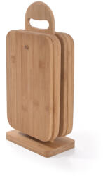 Fissman Set 6 tocatoare Fissman, bambus, 23x15x1 cm, maro, suport inclus (FI-8786) Tocator