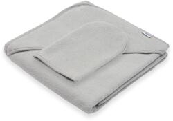 NEW BABY Prosoape pentru copii cu glugă New Baby BASIC 80x80 gri Prosop